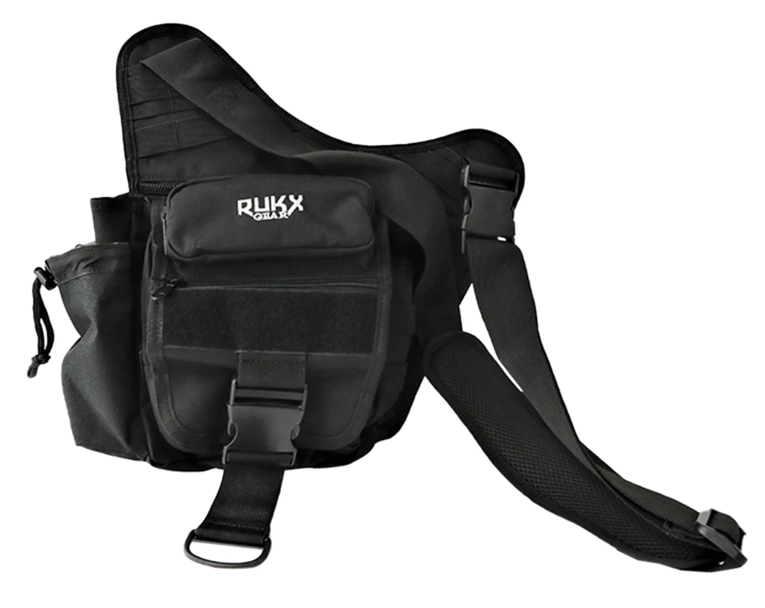 RUKX GEAR ATICTSBB Sling BagSingle Strap 600D Polyester Black