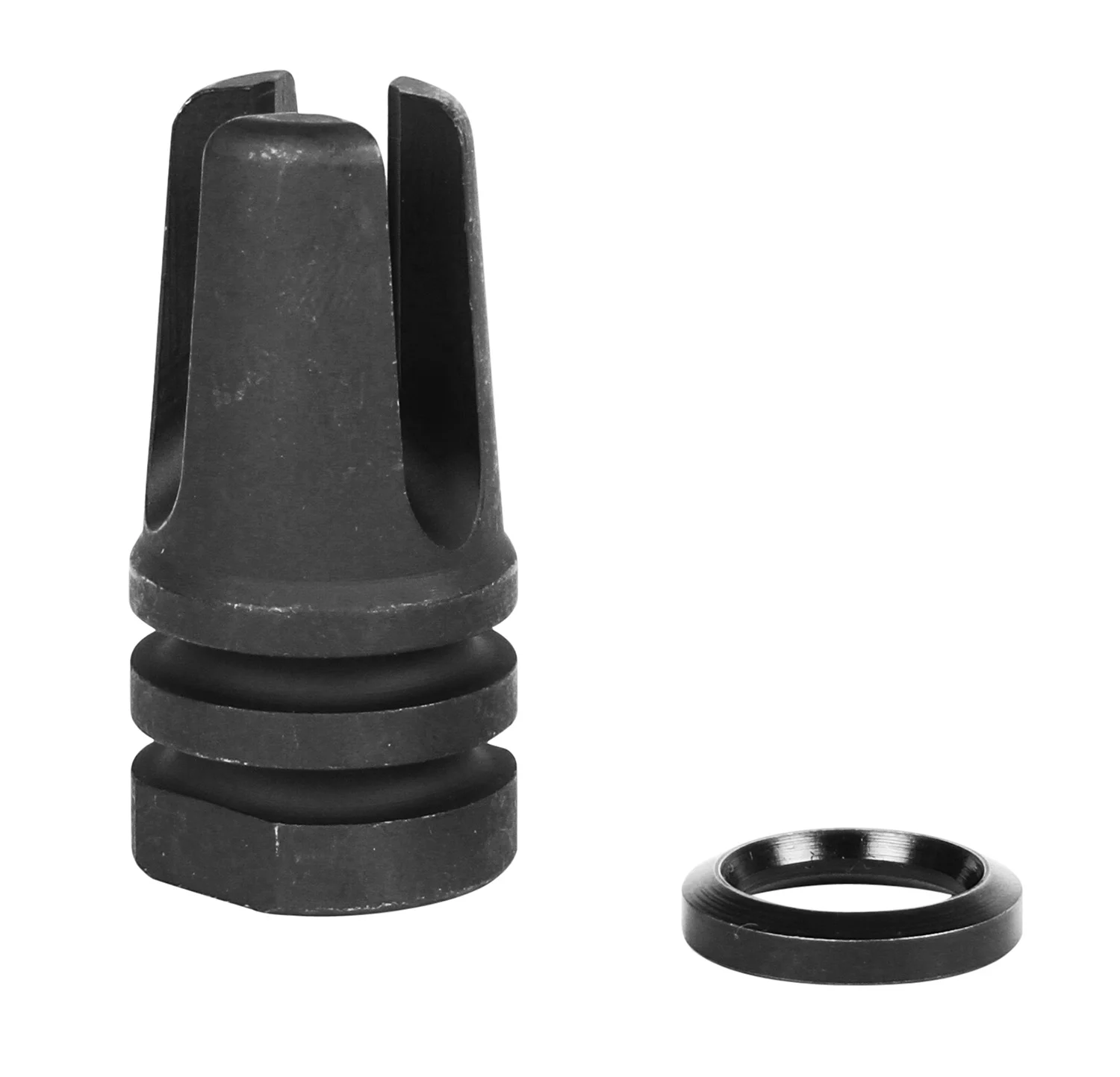 LBE Unlimited ARFH3PNG Three Prong Flash Hider5.56x45mm NATO 1/2"-28 tpi Black 1215 Steel