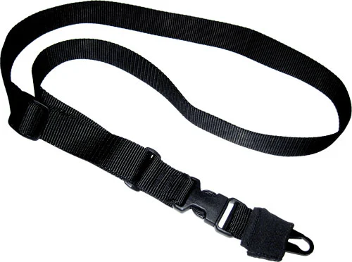 Tacshield T6006BK CQBwith QD Push Button Swivel 1.50" W Single-Point Black Webbing for Rifle/Shotgun