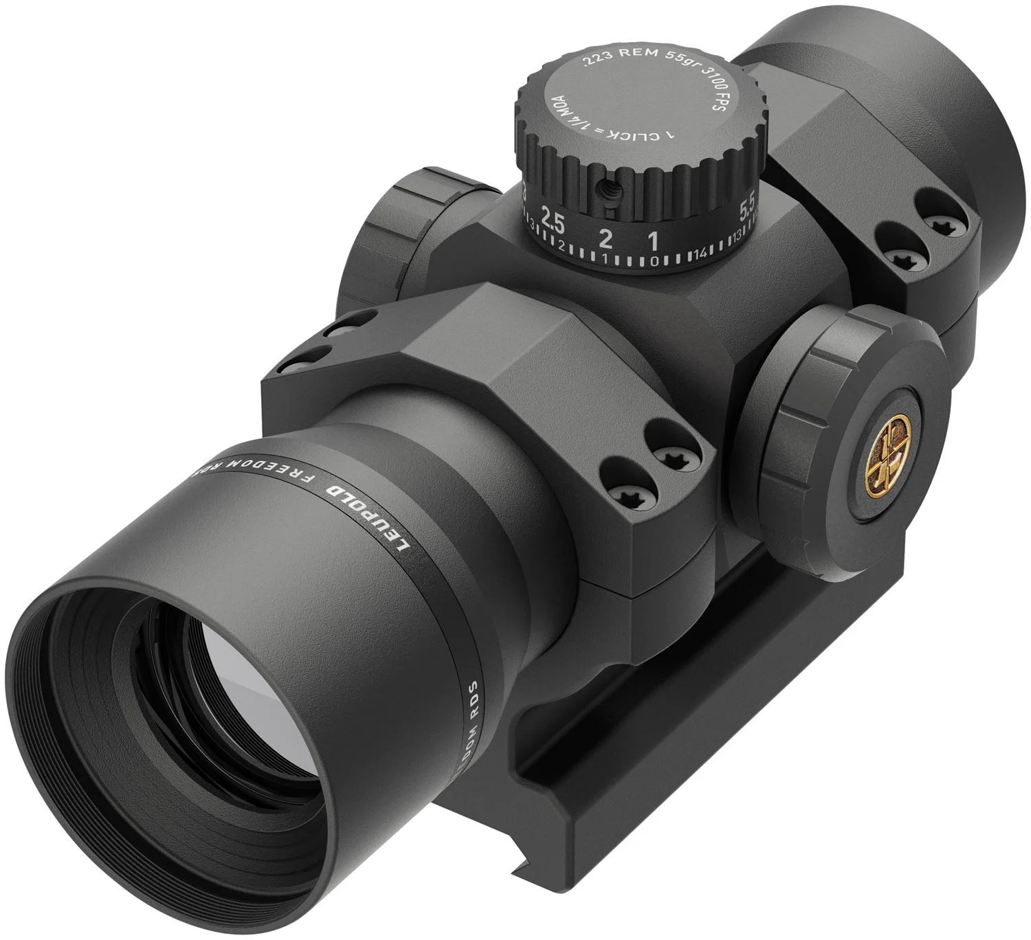 Leupold 180093 Freedom RDS BDC1x 34mm 1 MOA Dot Illuminated Red Dot Matte Black With AR-Specific Mount