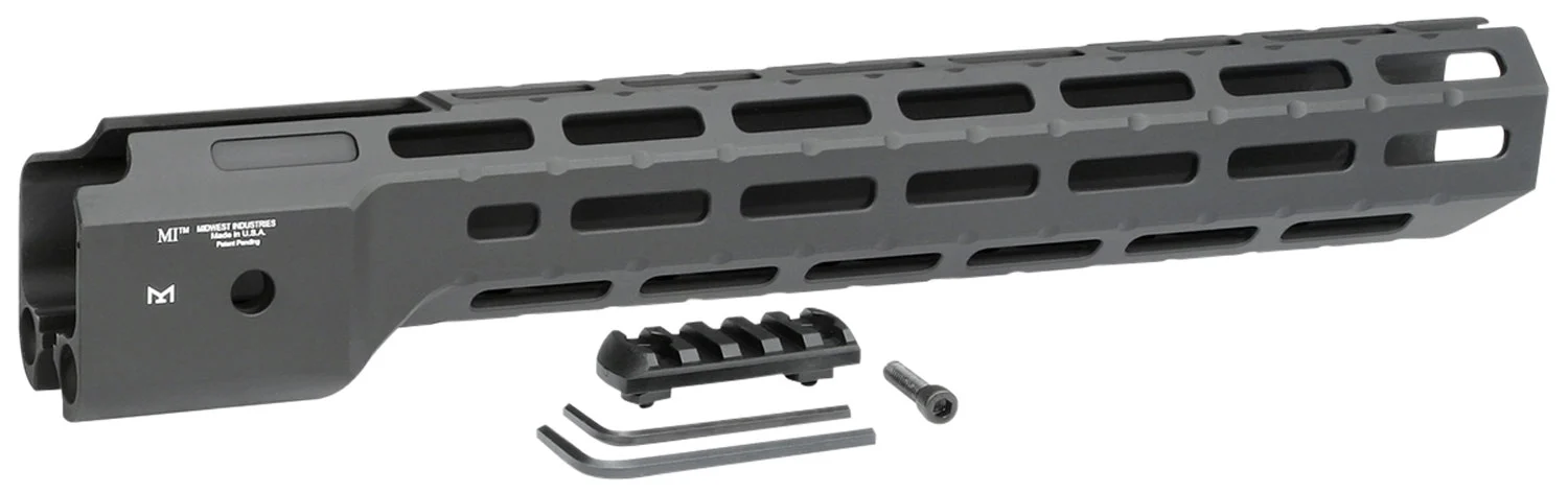 Midwest Industries MICRPC9X CombatRuger PC9 M-Lok Handguard Black Hardcoat Anodized 6061-T6 Aluminum 14"