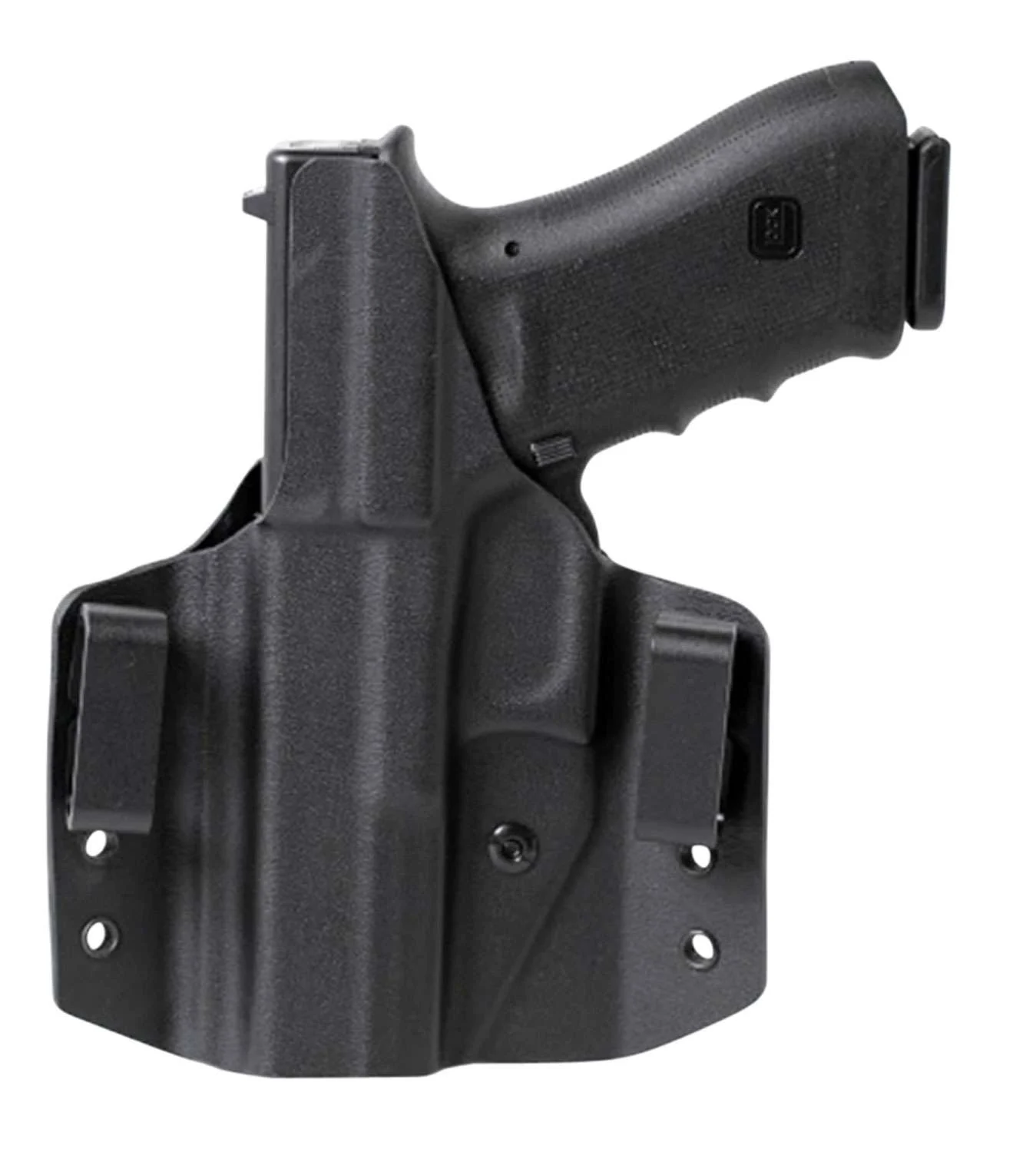 Uncle Mikes 54CCW03BGR CCWBlack OWB 1911 4"-5" Right Hand