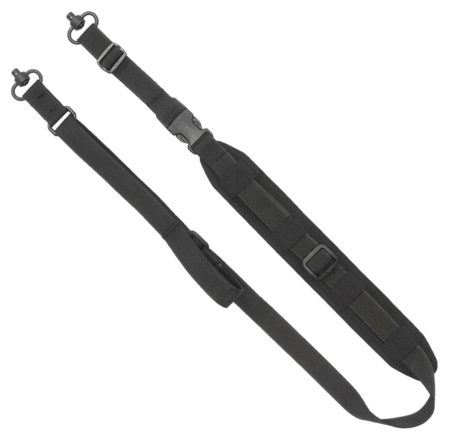Grovtec US Inc GTSL127 QS 2-Point Sentinel Sling with Push Button Swivels 2" W Adjustable Black for Rifle/Shotgun