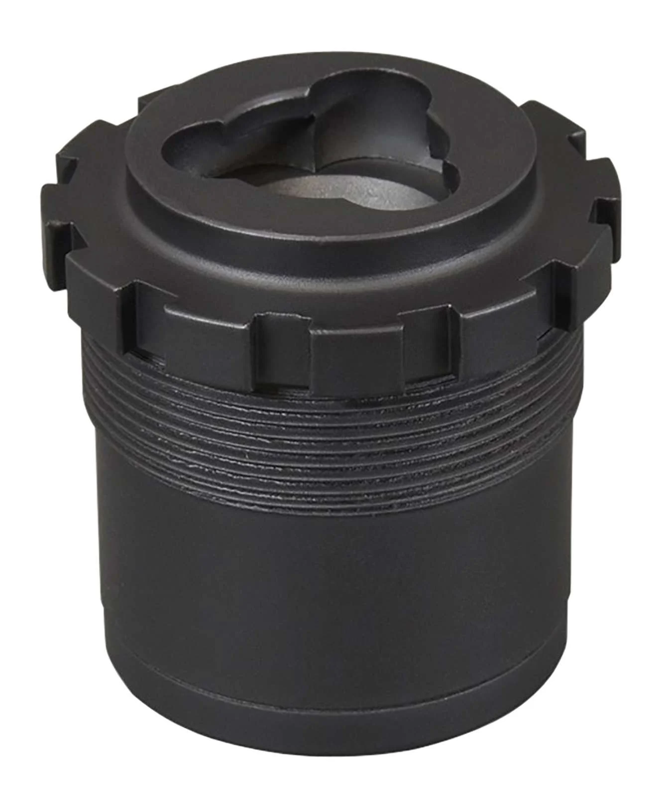 Yankee Hill 2045 3-LugAdapter Assembly 1-3/8"-24 tpi Aluminum/Stainless Steel Matte Black