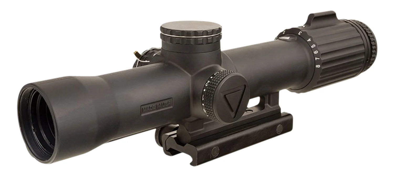 Trijicon 2400003 VCOG1-8x 28mm Obj 109.20-13.10 ft FOV Matte Black Finish Red Segmented Circle/MRAD Crosshair Dot With Mount
