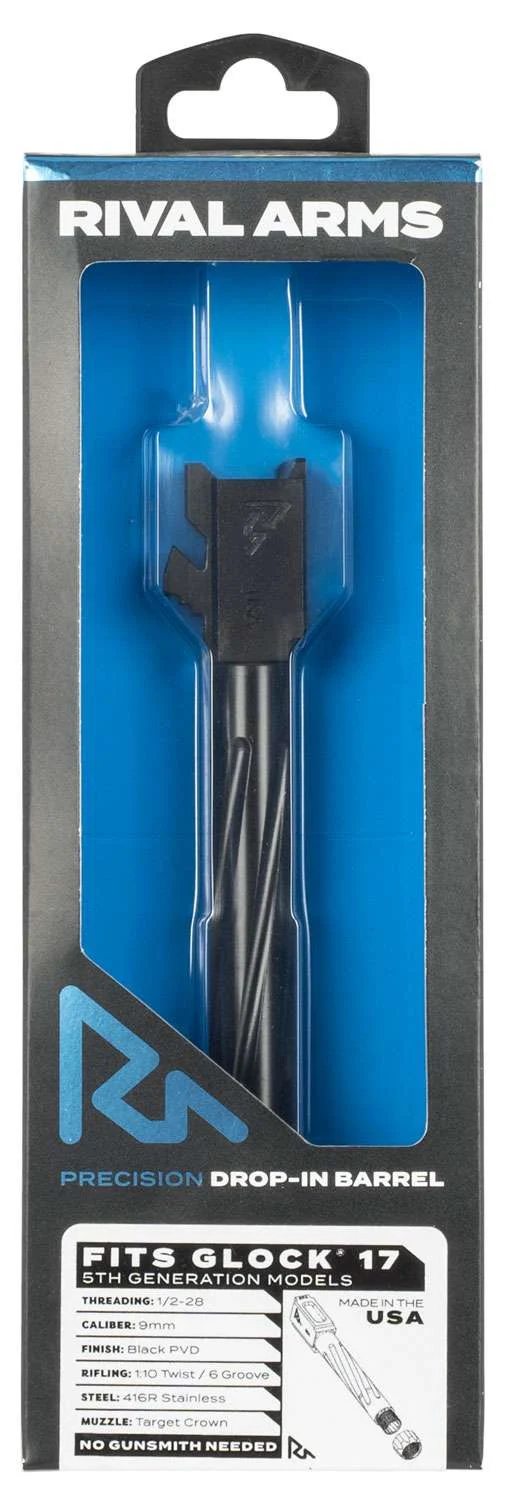 Rival Arms RA20G104A Threaded V1 compatible with Glock 17 Gen 5 Black PVD