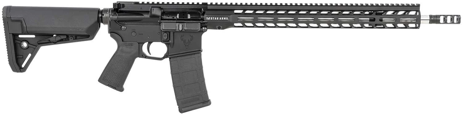 Stag Arms 131585 Stag-15 3Gun Elite 5.56 30Rd Semi-Automatic, 18" Barrel, Adjustable Stock, Black Finish