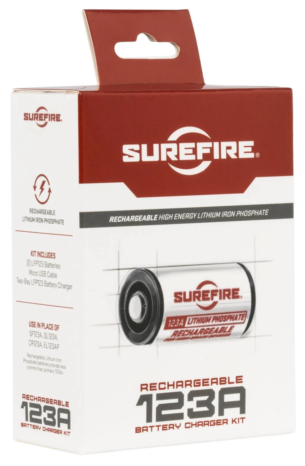 Surefire SFLP123KIT AC/DC Wall Charger KitCR123A