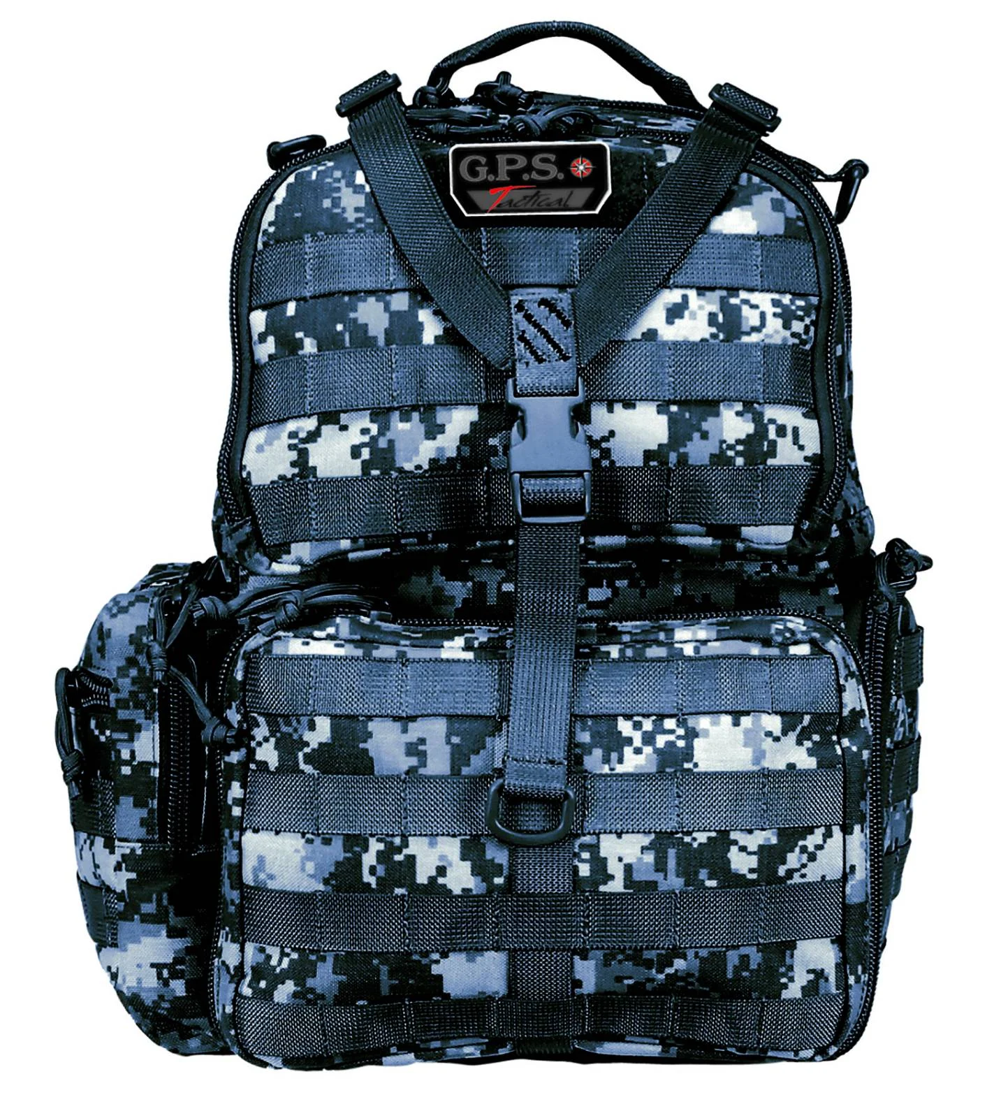 G*Outdoors GPS-T1612BPG Tactical Range BackpackGray Digital 1000D Nylon 3 Handguns