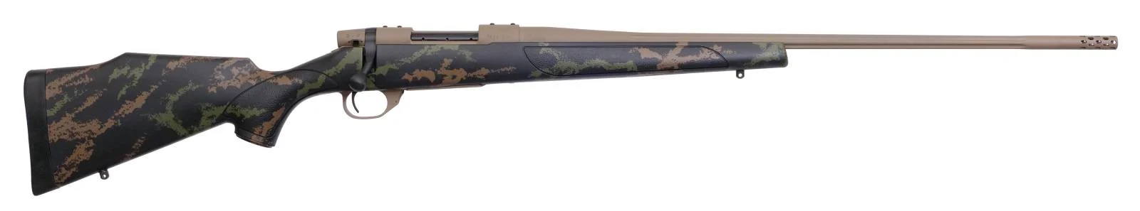 Weatherby 128156 Vanguard .308 Win 4Rd Bolt Rifle: Black with Tan & Green Accents, Monte Carlo Stock