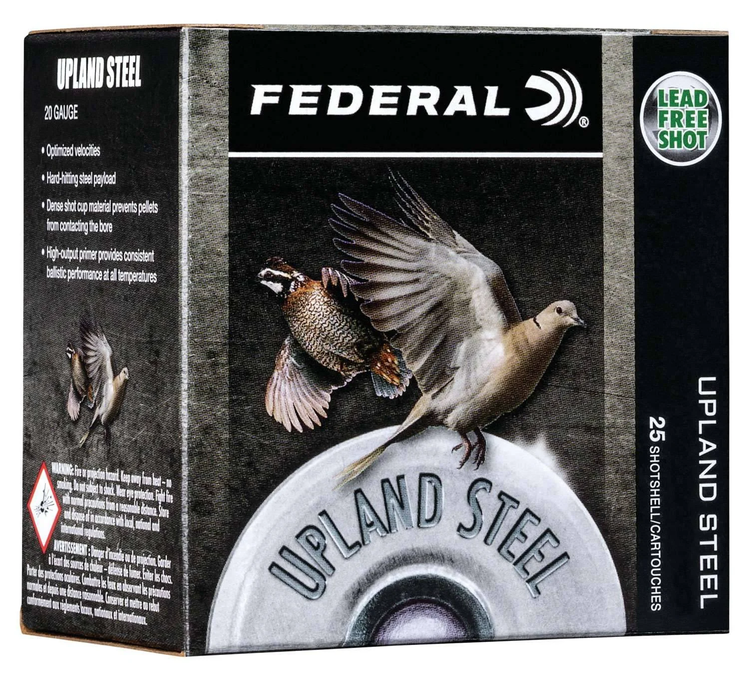 Federal USH286 Upland Steel28 Gauge 2.75" 5/8 oz 6 Shot 25 Bx/ 10 Cs