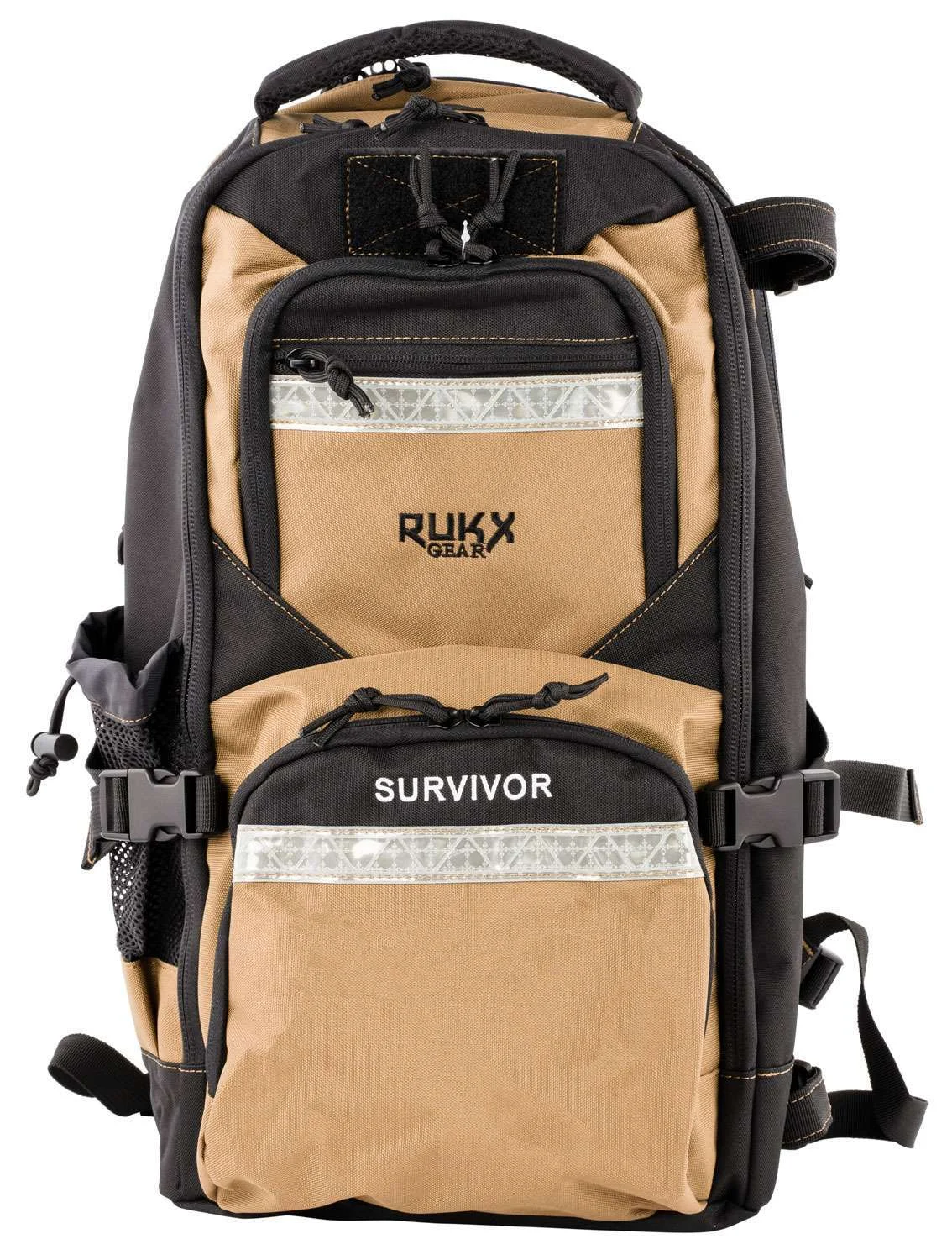 RUKX GEAR ATICTSURT SurvivorBackpack 600D Polyester 20" x 11" x 10" Tan