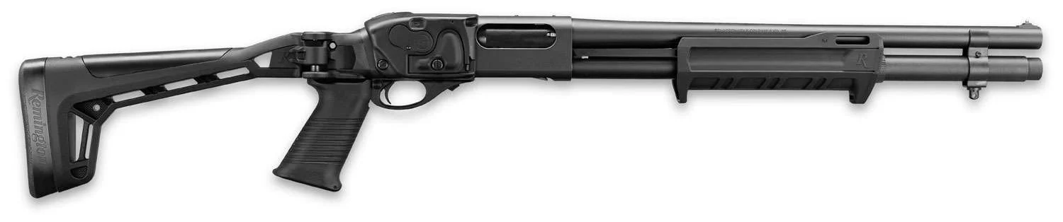 Remington 81179 870 12 GA 6+1 Pump Shotgun Matte Blued Folding Stock with Laser