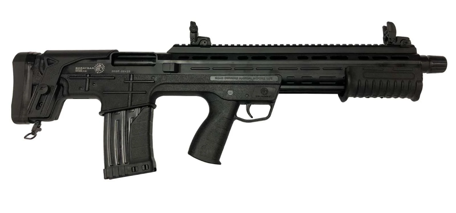 Garaysar FEAR-109BUND Fear-109 Bullpup Pump Shotgun 12 GA 5+1 Pump Action, Black Synthetic Stock, 4140 Steel Barrel