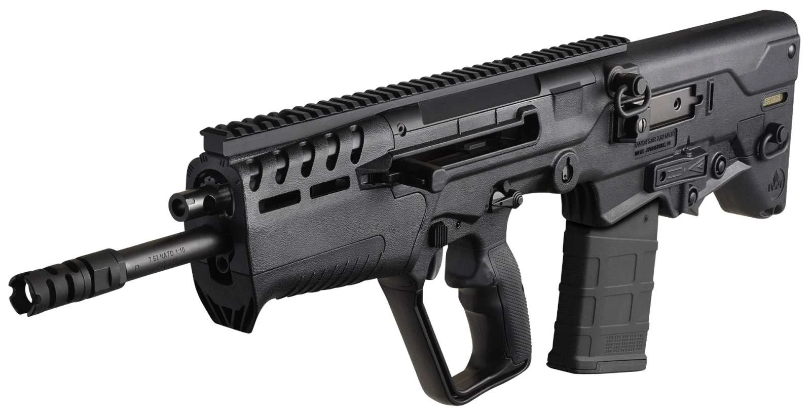 IWI T7B20 Tavor 7 .308 20Rd Semi-Automatic Bullpup Black Fixed Stock Polymer Grip