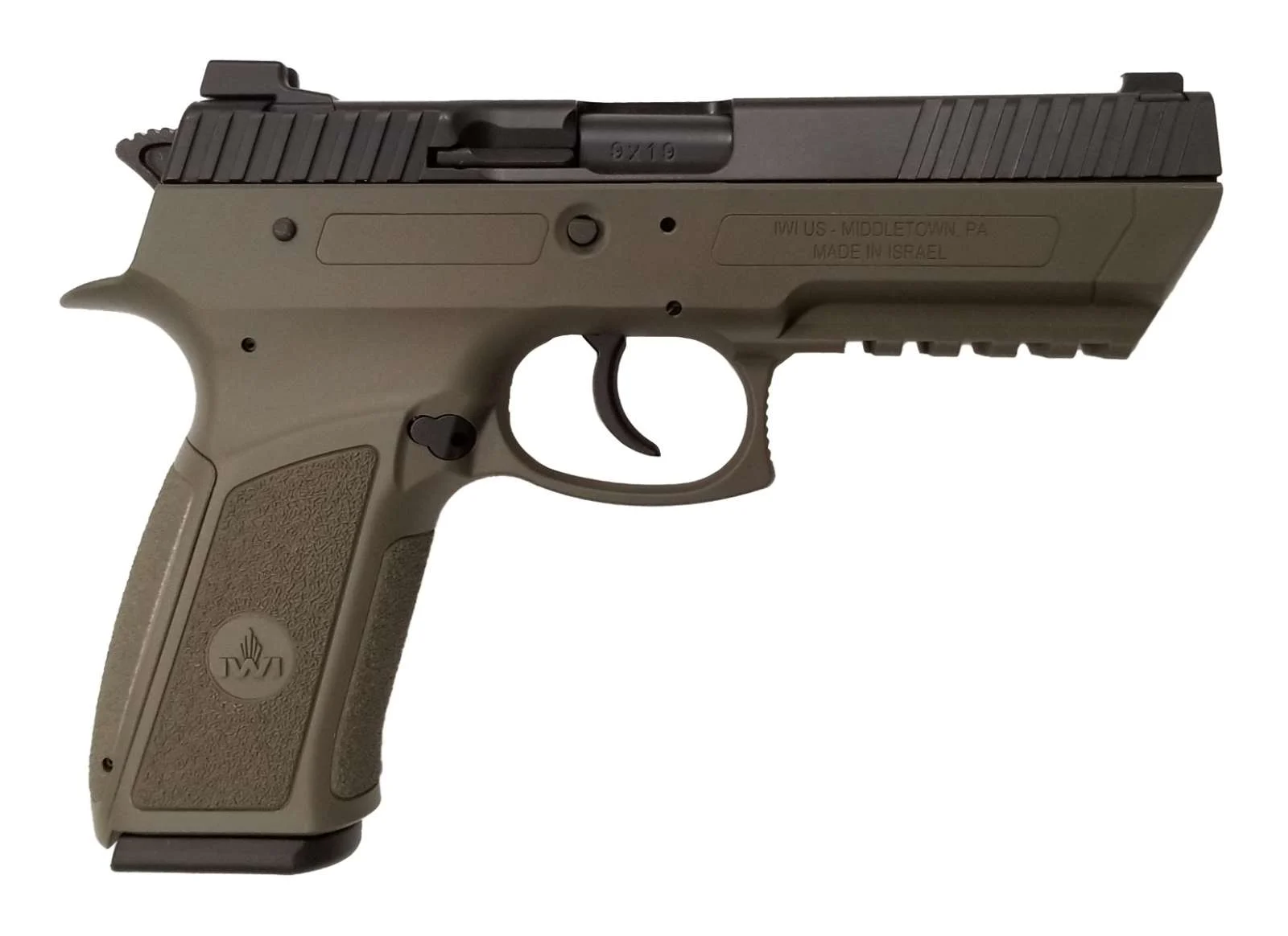 IWI J941PL9OD-II Jericho 941 Enhanced 9mm 4.4" 17Rd Semi-Automatic OD Green