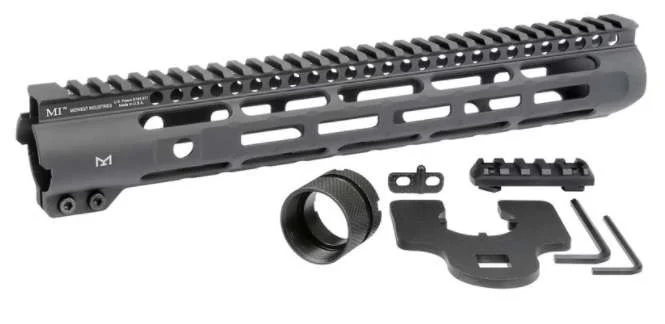 Midwest Industries MISLH12625 SlimlineAR-15 Black Hardcoat Anodized Aluminum/Polymer 12.625" Picatinny/M-LOK