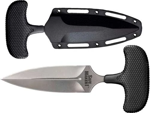 COLD STEEL SAFE MAKER I 4.5" T SHAPE PUSH KNIFE W/KYDEX SHTH