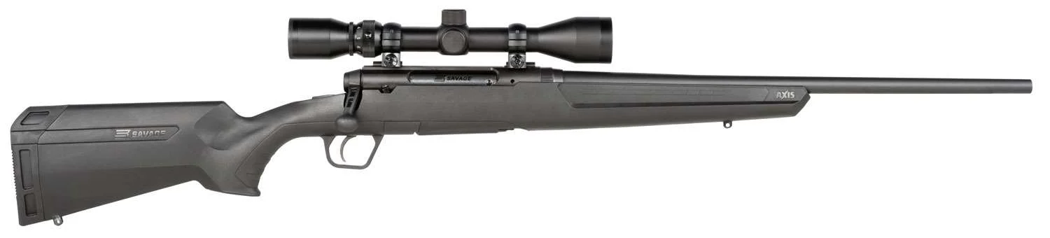 Savage 122330 Axis XP Compact 6.5 Creedmoor 4+1 Bolt Rifle: Matte Black, 20" Barrel, Weaver 3-9x40mm Scope