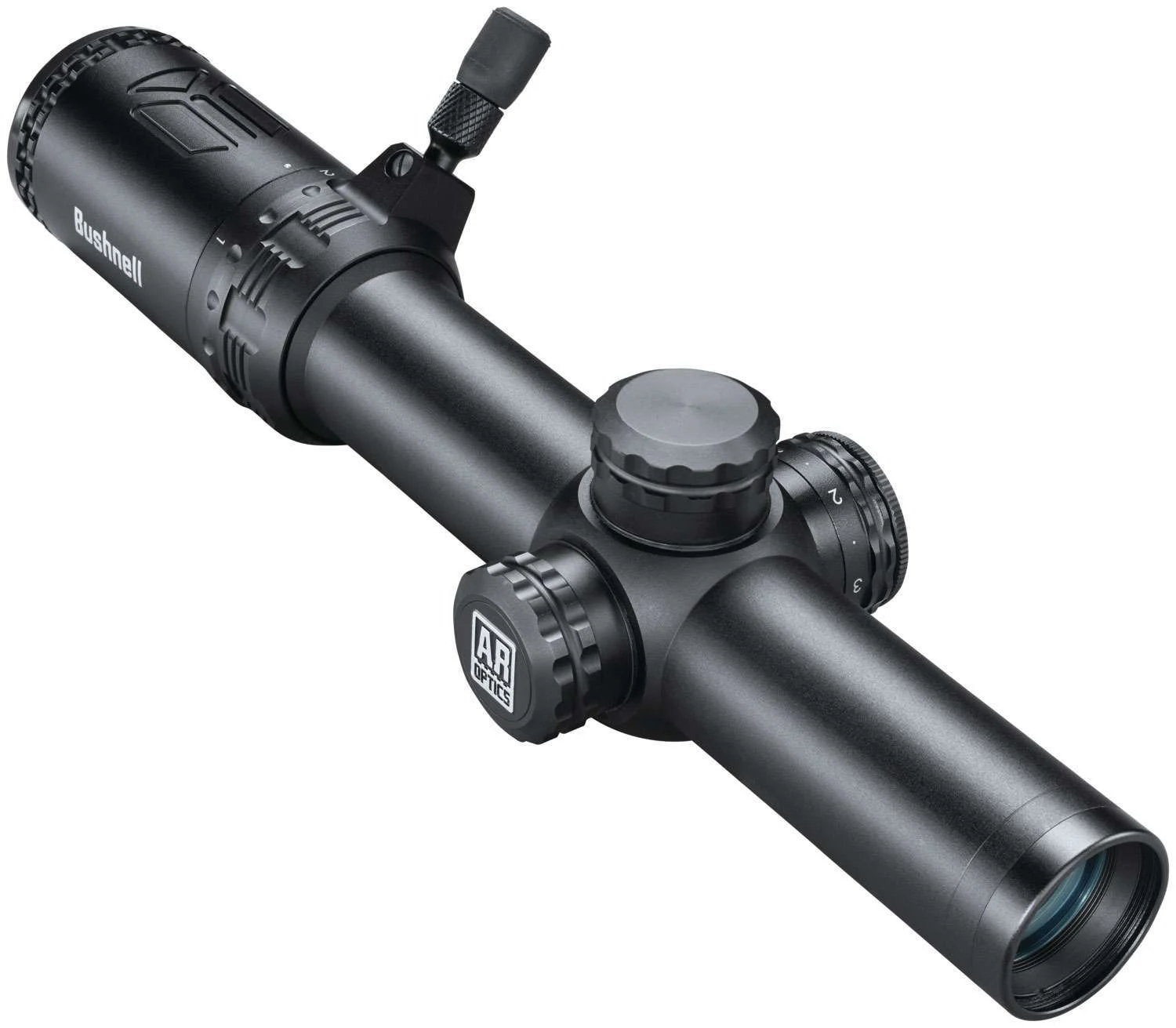 Bushnell AR71624I AR Optics1-6x 24mm Obj 112-16 ft @ 100 yds FOV 30mm Tube Black Finish Illuminated BTR-1