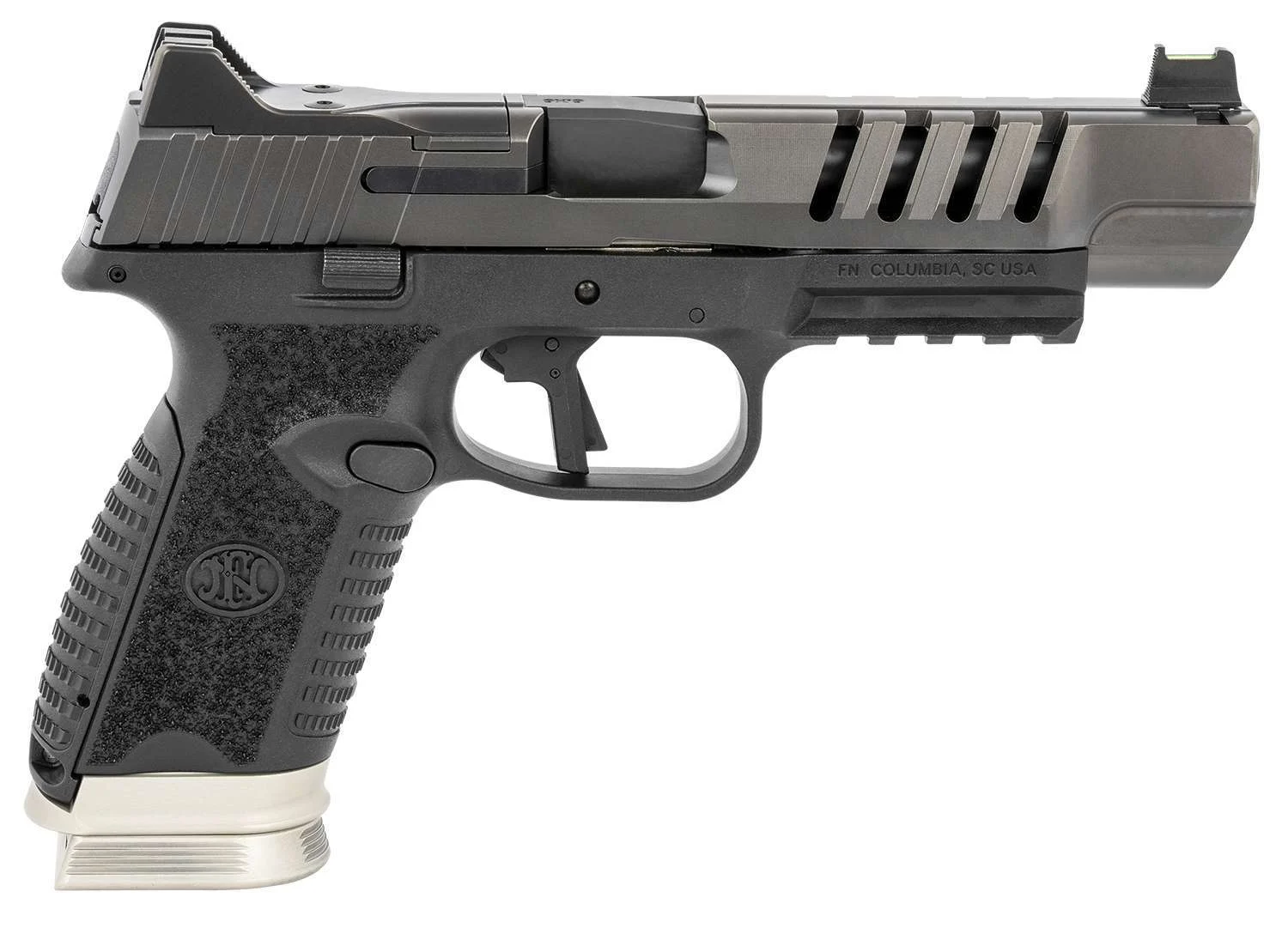 FN 66-100940 FN 509 LS EDGE Double Action Only 9mm 10+1 Pistol: Black/Grey finish, high performance design.