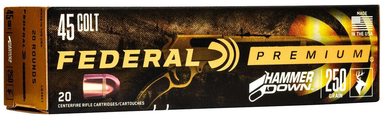 Federal LG45C1 Premium HammerDown 45 Colt (LC) 250 gr Bonded Hollow Point 20 Bx/ 10 Cs