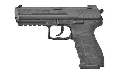 HK 81000120 P30LS V3 Long Slide SA/DA 9mm 17+1 Pistol, Black Polymer Frame, Night Sights, 3 Magazines