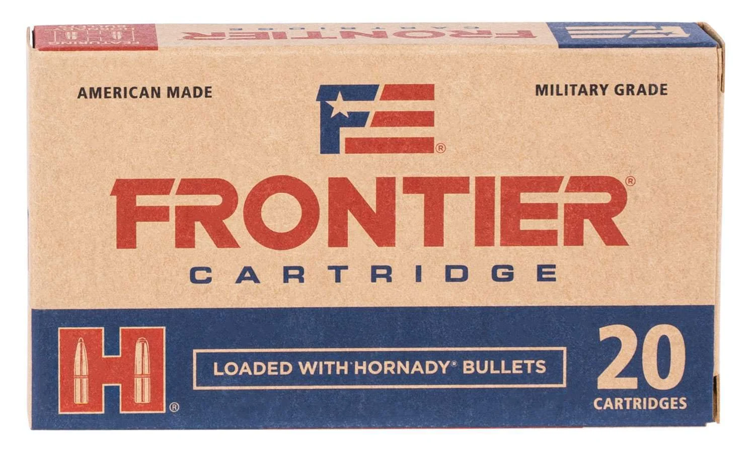 Frontier Cartridge FR700 Rifle6.5 Grendel 123 gr Full Metal Jacket (FMJ) 20 Bx/ 10 Cs