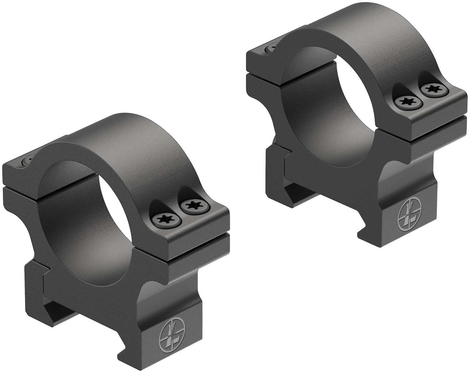 Leupold 180943 Open Range Cross-SlotPicatinny Rail 1" Low Black Matte