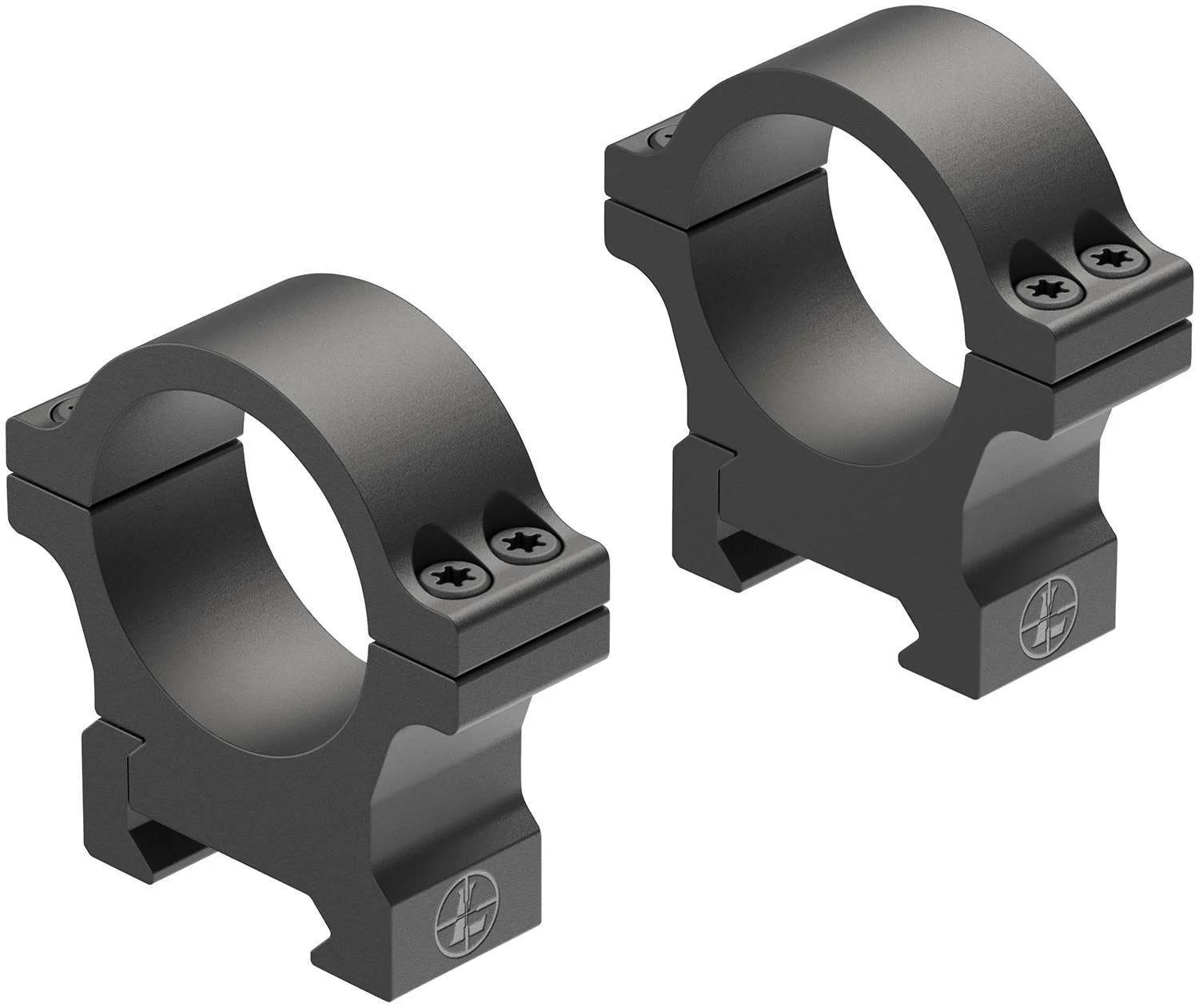 Leupold 180947 Open Range Cross-SlotPicatinny Rail 30mm Medium Black Matte