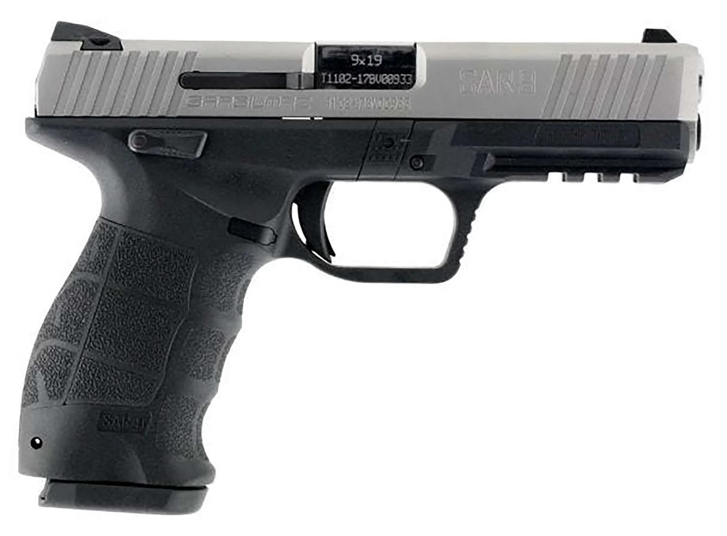 SAR USA SAR9CST SAR9 Semi-Automatic 9mm 17Rd Pistol: Stainless steel finish, compact design