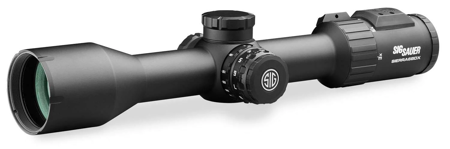 Sig Sauer Electro-Optics SOSBDX631 Sierra 6 BDX 3-18x 44mm Obj 34.90-5.80 ft @ 100 yds FOV 44mm Tube Black Finish Illuminated BDX-R2