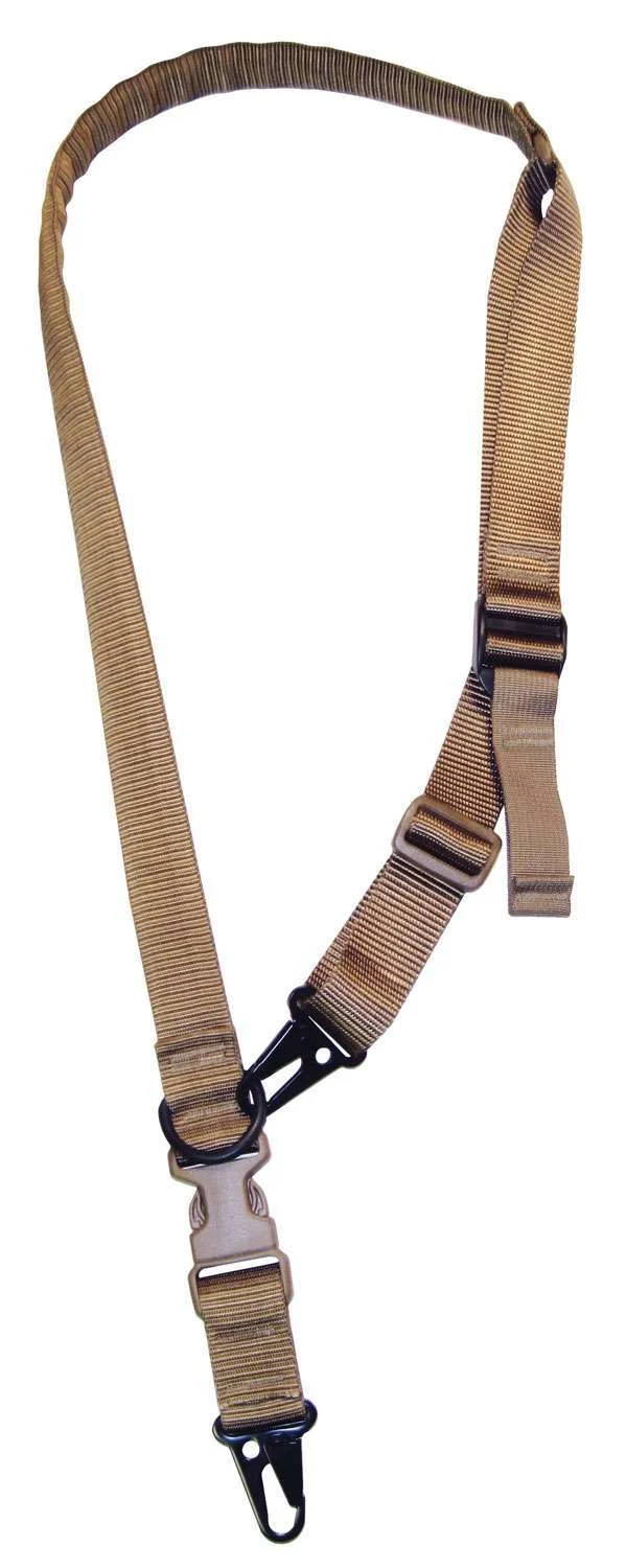 Tacshield T6030CY Warrior 2-in-1 Sling 1.25" W Padded Fast Adjust Coyote Webbing for Rifle/Shotgun