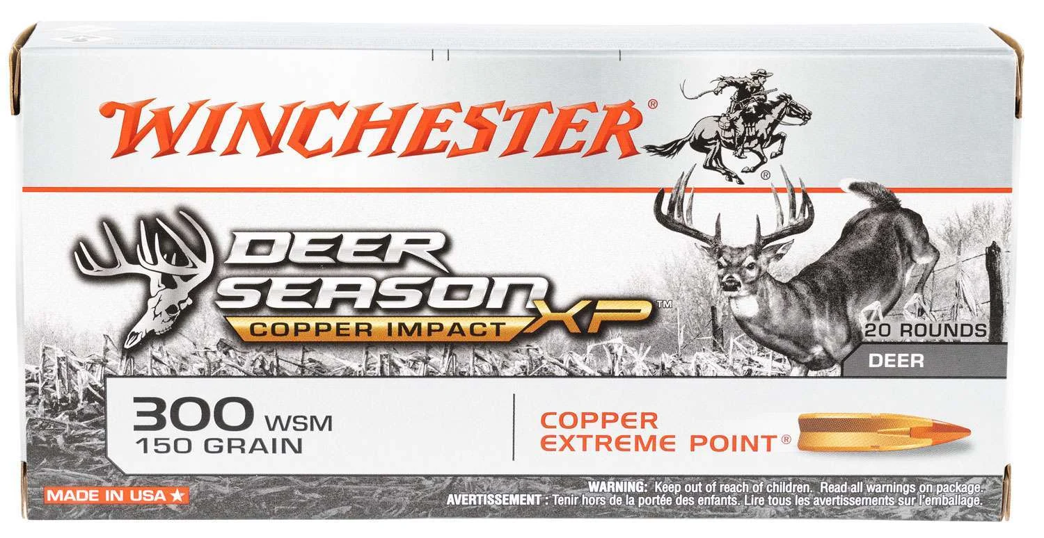 Winchester Ammo X300SDSLF Deer Season XP Copper Impact 300 WSM 150 gr Extreme Point 20 Bx/ 10 Cs