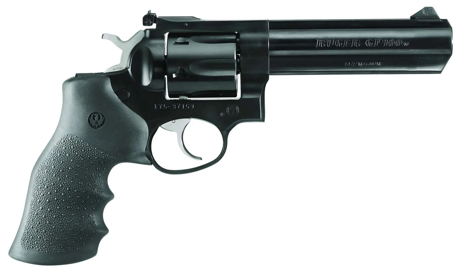 Ruger 1756 GP100 .357 Mag 6Rd DA/SA Revolver: 5in Full Lug, Black Finish