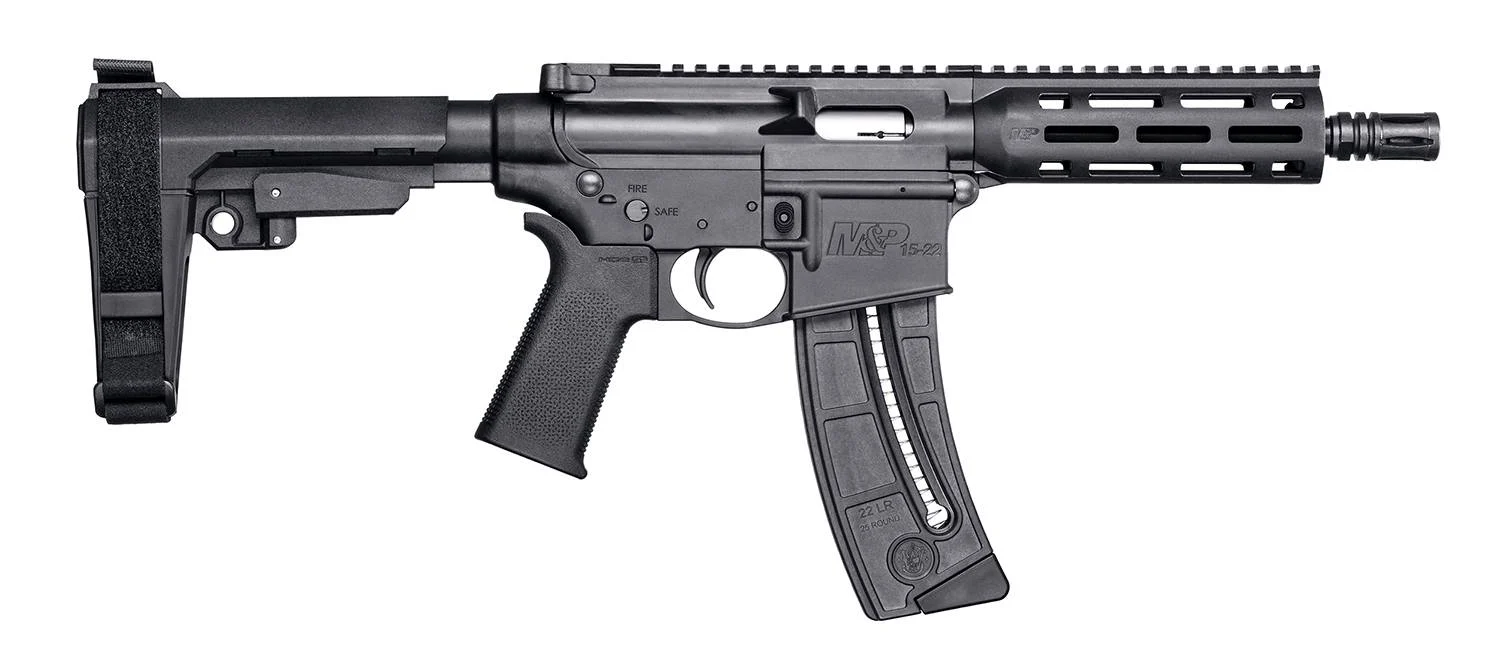 Smith & Wesson 13321 M&P15-22 Pistol .22 LR 25+1 Semi-Auto, 8" Barrel, M-LOK Handguard