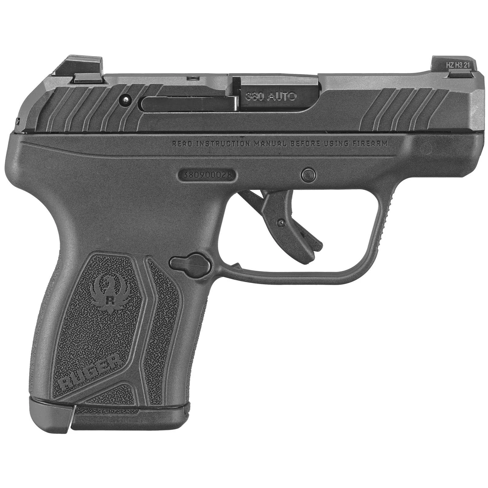 Ruger 13716 LCP MAX .380 ACP 10Rd Semi-Automatic Pistol, Tritium Front Sight, Compact Design