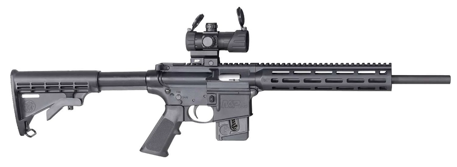 Smith & Wesson 12724 M&P15-22 Sport .22 LR 10Rd Semi-Auto, Matte Black, Red/Green Dot Optic