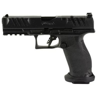 Walther, PDP Pro-E, Striker Fired, Semi-automatic, Polymer Frame Pistol, Full Size, 9MM, 4.5" Barrel, Nitride Finish, Black, Adjustable Sights, Optics Ready, 20 Rounds, 3 Magazines