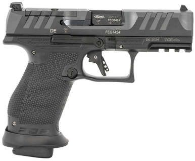 Walther Arms 2884976 PDP Pro-E 9mm 18rd 4" Black Steel Slide 18 RDS MAGS