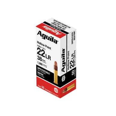 Aguila Super Extra HV .22 LR 38gr HP Ammo