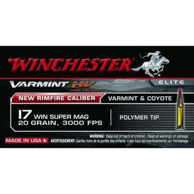 WINCHESTER Varmint HV 17 WSM 20gr V-Max Ammo 50 Round Box (S17W20)