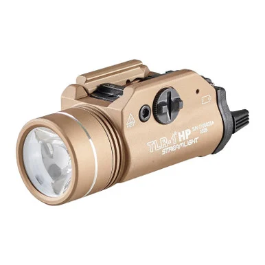 STREAMLIGHT TLR-1 HP 1000 Lumens FDE Tactical Weapon Light with Rail Locating Keys and Batteries (59151)