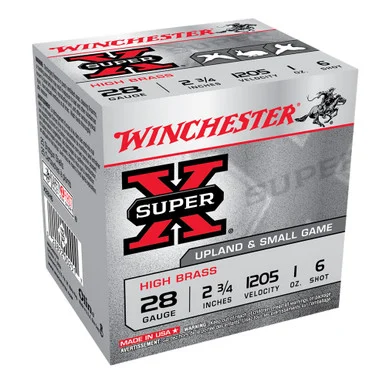 WINCHESTER Super-X 28Ga 1oz 2.75in #6 Shot 25rd Box Shotshells (X28H6)