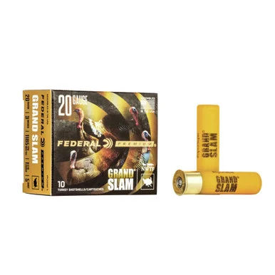FEDERAL Grand Slam 20Ga 3in 1-5/16oz #5 Shot 10rd Box Shotshells (PFCX258F5)