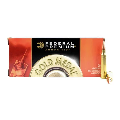FEDERAL Gold Medal 308 Win. 175 Grain Sierra MatchKing BTHP Ammo, 20 Round Box (GM308M2)