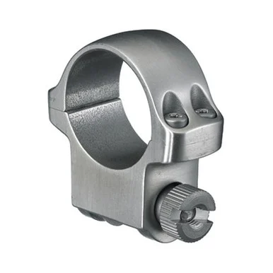 RUGER 4K 1in Medium Stainless Steel Scope Ring (90282)