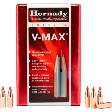 HORNADY 22 Cal .224 55Gr V-Max 250Rd Box Bullets (22716)