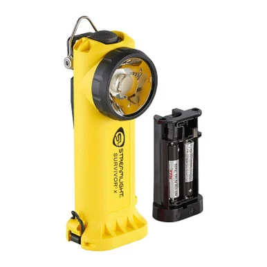 STREAMLIGHT Survivor X 250 Lumens Yellow Right-Angle Alkaline Battery Powered Flashlight (90960)