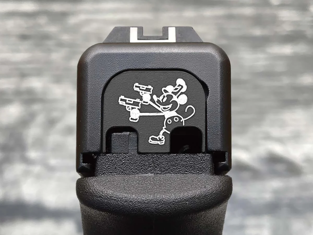 Milspin "Steamboat Willie" with Guns Slide Back Plate